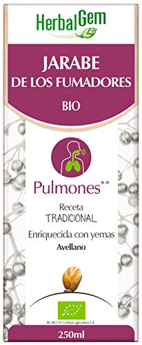 HerbalGem Jarabe De Los Fumadores, Vías respiratorias, Bienestar respiratorio de los fumadores, 250 ml