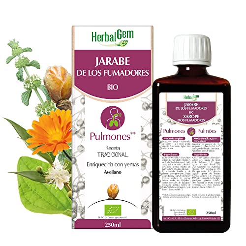 HerbalGem Jarabe De Los Fumadores, Vías respiratorias, Bienestar respiratorio de los fumadores, 250 ml