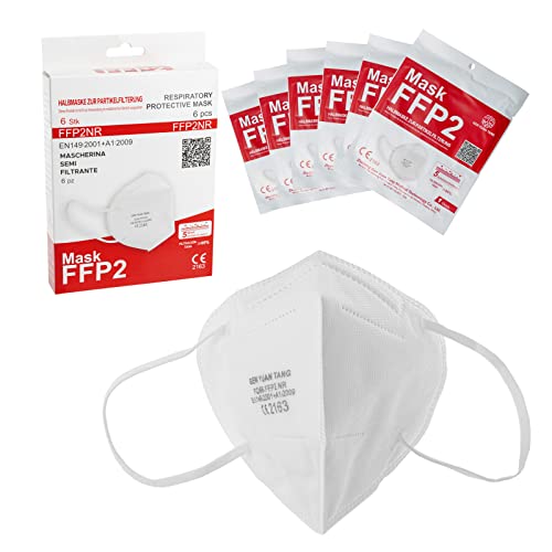 HIBRON Mascarilla FFP2 CE 2163, Protección Personal. Bolsa Individual. Alta filtración ≥95%, 5 capas. Pinza Nasal Suave/Ajustable, Mascarilla Profesional Libre de Grafeno