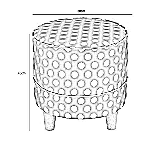 HLL Taburetes, Escabetes de Reposapiés Punto de Onda Creativa Se Puede Montar el Banco de Zapatos Taburete Taburete Taburete Bajo Taburete Sofá Taburete 40 cm de Altura