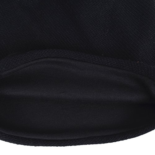 Hombre Algodón Negro Gorro Casquete Holgado Invierno Verano Sombreros