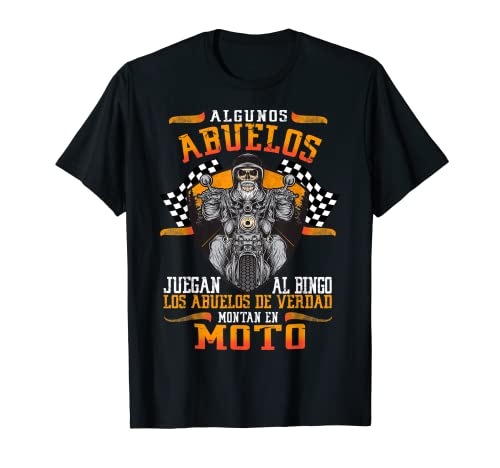 Hombre Camiseta Moto Hombre Abuelos Amantes De Motos Camiseta