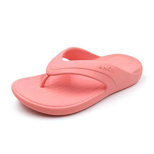 Hombre Mujer Chanclas Zapatilla de Ducha ortopédicas Punta abierta Cómodo suave Verano Playa Piscina Zapatos Soporte de arco Sandalias Sandalias Rosa pink FF162 40 EU