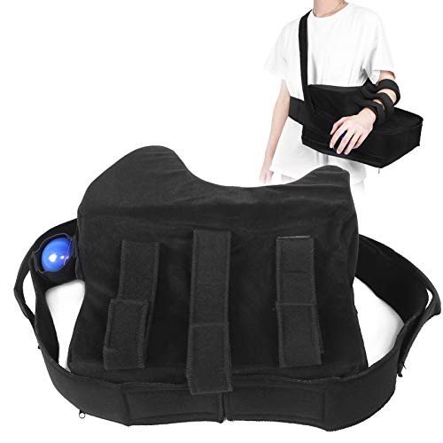 Hombro Abducción Sling Support Brace Strap Fijación de dislocación ajustable con bola de agarre para manguito rotador, subxion, cirugía, dislocado, brazo roto (mano izquierda)