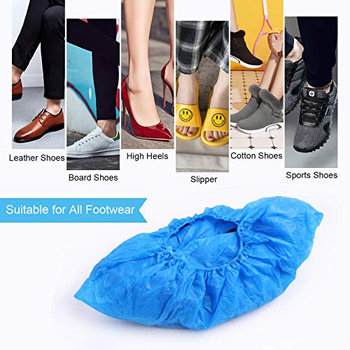 Home Care Wholesale Cubrezapatos 3g, 100 Piezas Antideslizantes Plástico Engrosadas Desechables para Cubre Zapatos, Duraderas Cubrezapatos para Impermeables, a Prueba de Polvo y Suciedad