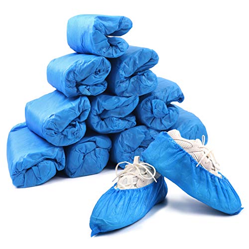 Home Care Wholesale Cubrezapatos 3g, 100 Piezas Antideslizantes Plástico Engrosadas Desechables para Cubre Zapatos, Duraderas Cubrezapatos para Impermeables, a Prueba de Polvo y Suciedad