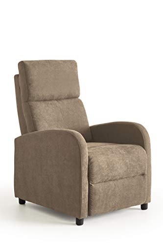 Home Heavenly®- Butaca reclinable, Nexus sillón Relax, cómodo y Compacto para salón, reposapies, Color marrón