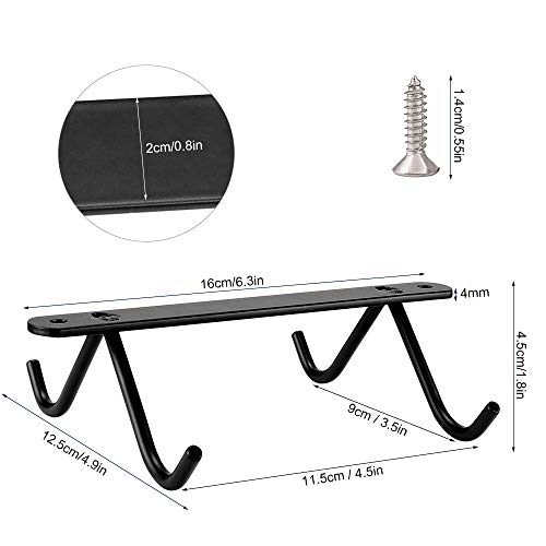 Homgaty Soporte para tazas de café, 2 piezas, soporte para copas de armario, gancho multifuncional, marco de gancho con 8 ganchos, para almacenamiento de tazas café o para colgar utensilios de cocina