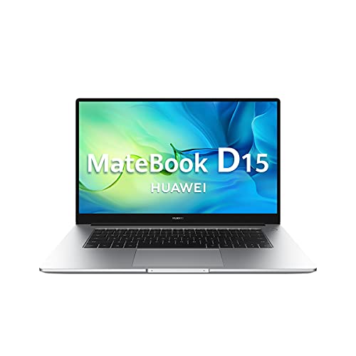 Huawei Matebook D15 - Ordenador Portátil Ultrafino de 15.6" FullHD (Intel Core i3-10110U, 8GB de RAM, 256GB SSD, Grafica Intel UHD 620, Windows 10 Home) Plata - Teclado QWERTY Español