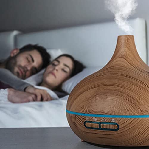 Humidificador de aromas de esencias 500ml con luz led de Aceites Esenciales con Control Remoto