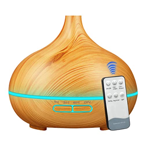 Humidificador de aromas de esencias 500ml con luz led de Aceites Esenciales con Control Remoto