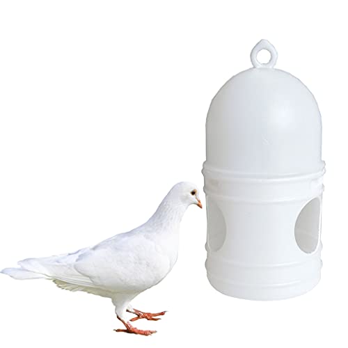 hutilovvsiytr Waterer automático de palomas para pájaros portátil Waterer con mango de plástico duradero fácil de llenar botella de agua colgante Bird Waterer automático de plástico Waterer Fuente