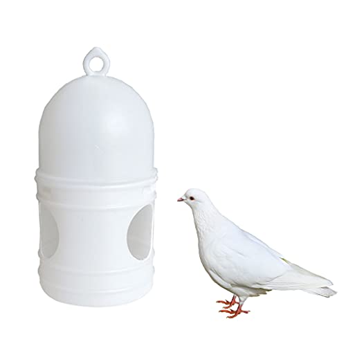 hutilovvsiytr Waterer automático de palomas para pájaros portátil Waterer con mango de plástico duradero fácil de llenar botella de agua colgante Bird Waterer automático de plástico Waterer Fuente