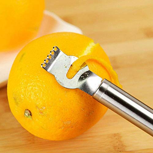 HUYIWEI Rallador de limón and Pelador de naranja - Kitchen Professional Peeling Tool Herramienta de pelado de acero inoxidable