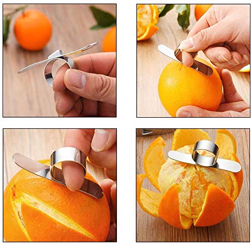 HUYIWEI Rallador de limón and Pelador de naranja - Kitchen Professional Peeling Tool Herramienta de pelado de acero inoxidable