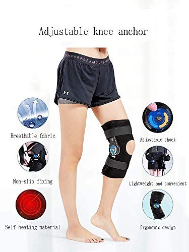 HWXDH Órtesis de Rodilla y Tobillo, Brazalete, Pantorrilla, Soporte de compresión de fijación de Pierna, Soporte Ajustable y Mangas Transpirables, para desgarro Muscular de Hombres y Mujeres, L, L