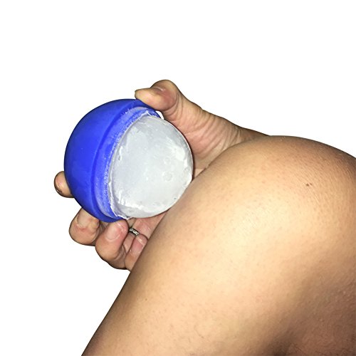 Ice-It-Away - Bola masajeadora de hielo para golpes, contusiones y lesiones - Reduce el dolor y la hinchazón - Silicona - Reutilizable