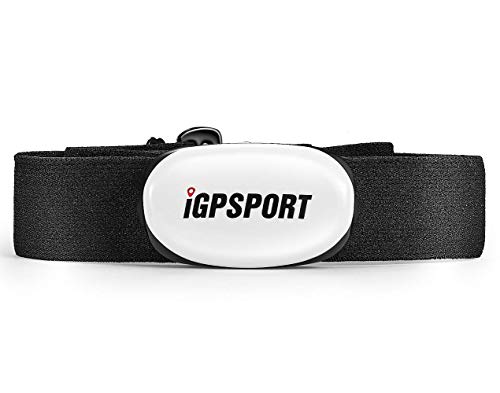 iGPSPORT HR40 - Banda torácica con Sensor de Frecuencia Cardiaca Monitor Conexión Inalámbrico ANT+/2.4G y Bluetooth 4.0. Ciclismo,running,gimnasia,aeróbica.. Resistencia IPX7…