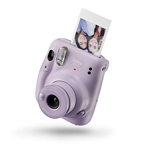 instax Mini 11 - Cámara instantánea, Lilac Purple, Compacto + Fujifilm instax Mini Brillo - Película fotográfica instantánea (2 x 10 Hojas)