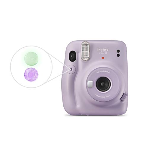 instax Mini 11 - Cámara instantánea, Lilac Purple, Compacto + Fujifilm instax Mini Brillo - Película fotográfica instantánea (2 x 10 Hojas)