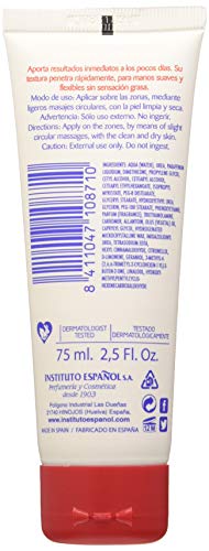 Instituto Español Urea Ultra Hidratación Crema Reparadora Avanzada para Piel áspera o Seca, 20% Urea, 75ml