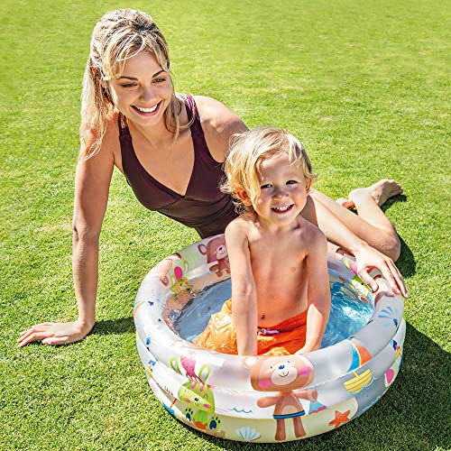 Intex 57106NP - Piscina hinchable colores con base hinchable 61 x 22 cm, 33 litros, 1 unidad [modelos surtidos]