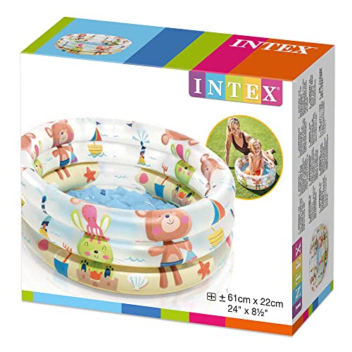 Intex 57106NP - Piscina hinchable colores con base hinchable 61 x 22 cm, 33 litros, 1 unidad [modelos surtidos]