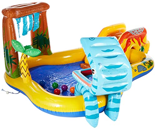 Intex 57444NP - Centro juegos hinchable dinosaurio 249 x 191 x 109 cm, 272 litros