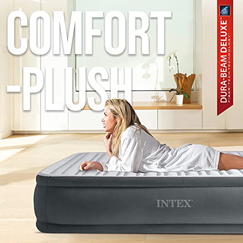 Intex 67766 - Colchón hinchable Dura-Beam Plus ComfortPlush 99 x 191 x 33 cm