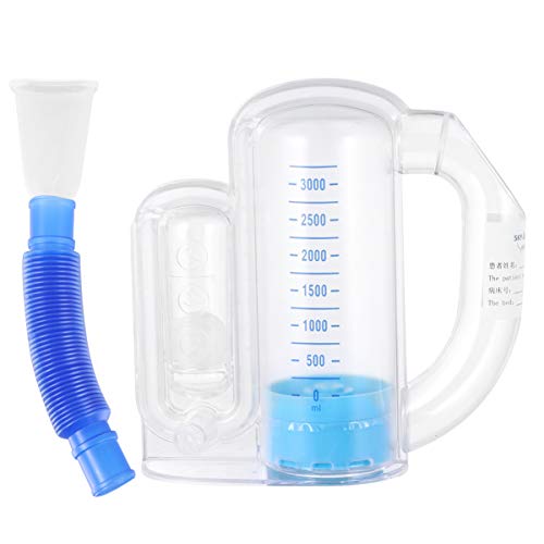 iplusmile Espirómetro Volumétrico de 5000 Ml: Incentivo para El Dispositivo de Ejercicio de Respiración.