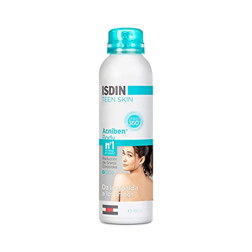 ISDIN Teen Skin Acniben Body Spray Corporal De Secado Rápido - Reducción de Granos Corporales - 150 ml.