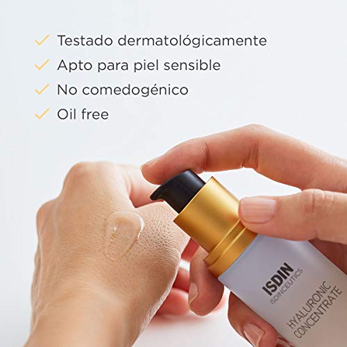 Isdinceutics Hyaluronic Concentrate, Sérum Facial Ligero y Ultrahidratante, con Ácido Hialurónico - 30ml