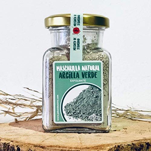 Jabón Zorro D’Avi | Mascarilla de Arcilla Verde en Polvo | 150 ml | Mascarilla Facial para Pieles Mixtas y Grasas | Limpia y Purifica | Ecológica y Vegana | Fabricado en España