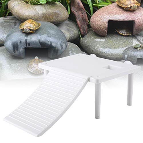 Jadeshay Plataforma Flotante de Reptiles - Plataforma de Tortuga Escalera de Subida Rampa Tanque de Acuario con Escalera de Subida