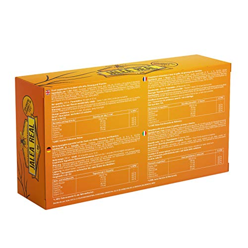 Jalea Real con Ginseng y Vitamina C 20 Ampollas | Vitaminas para el cansancio| Refuerza el organismo| Vitamina B6 y B12| Ayuda a reforzar el sistema inmunitario| QUALNAT