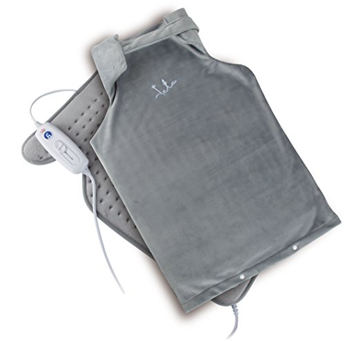 Jata CT30 Manta Eléctrica Especial Cervicales Mando Regulador con 6 Niveles Calor Inmediato Flexible Suave y Transpirable Medidas 63 x 42 cm Funda Extraíble y Lavable