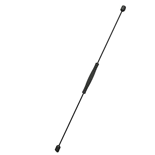 JBZP Fitness Tremor Stick Sports Stick Flexible Quemagrasas De Alta Eficiencia con Mango De Goma para Brazos, Hombros Y MúSculos Abdominales (Negro)