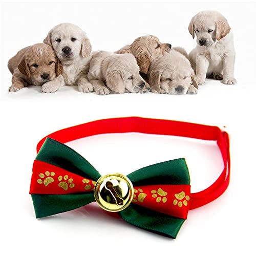 Jenny Watson 9 unids/set Navidad perro pajaritas collar vacaciones gatos perro pajaritos ajustables perros gato aseo accesorios perro collar perro Navidad mejores regalos