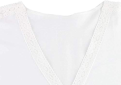 JFAN Camisa Suelto de Bikini Mujer Ropa de Baño Playa Traje de Baño Vestido de Bikini Camisolas y Pareos（Blanco，Talla única）