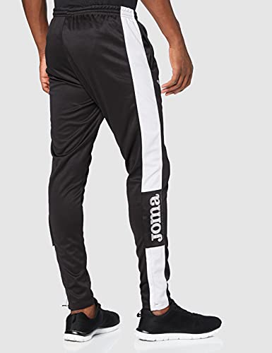 Joma 100761 Pantalon Largo, Hombre, Negro Blanco, M