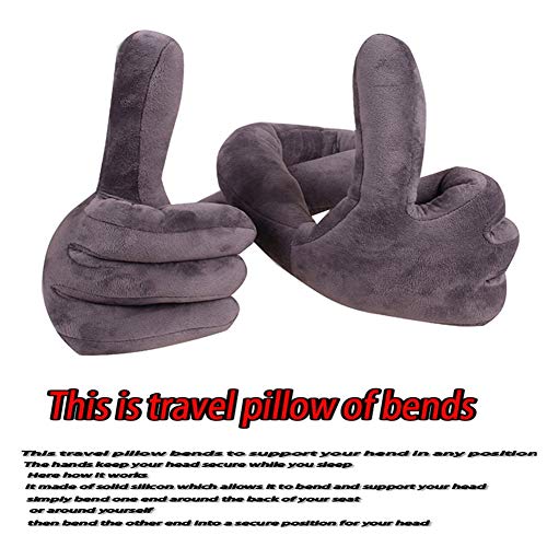 JTYX TRAVEL PILLOWS Almohada de Viaje Palm Personalidad Creativa Coche Reposacabezas Almohada para el Cuello Cómodo Respirable Avión Oficina Almuerzo Almohada Almohada Lavable