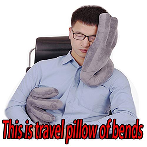 JTYX TRAVEL PILLOWS Almohada de Viaje Palm Personalidad Creativa Coche Reposacabezas Almohada para el Cuello Cómodo Respirable Avión Oficina Almuerzo Almohada Almohada Lavable