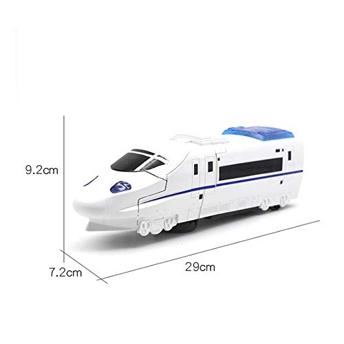 Juguetes de Modelo de Tren de simulación Rueda Universal Juguete para niños educativos Juguetes interactivos para Padres e Hijos cumpleaños para niños y niñas(Blanco)