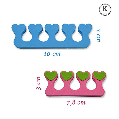 K-Pro Separador Juego de Esparcidor de Dedos 8 Piezas Spacer Toe Separator