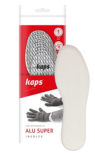 Kaps Alu Super Plantillas Zapatos Térmicas y Aislantes con Triple Capa para el Invierno, Hechas en Europa, Recortables a Medida, Todas las Tallas