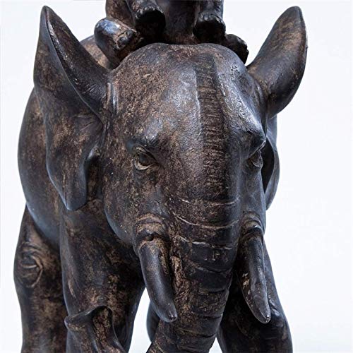 Kare Design Deco Estatuilla Elefante Dumbo Uno, Negro, 19x17.5x8.5cm