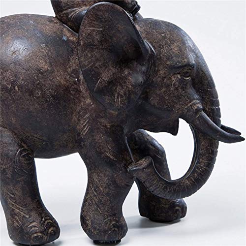 Kare Design Deco Estatuilla Elefante Dumbo Uno, Negro, 19x17.5x8.5cm