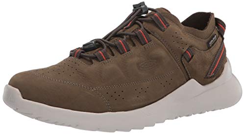 KEEN Highland WP-M, Zapatillas Hombre, Oliva Oscuro Plata Abedul, 40.5 EU