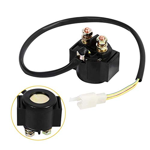 Keenso Solenoide de relé de arranque para 50cc 125cc 150cc 250cc Scooter chino ATV Dirt Bikes Scooters Go Kart Dne Buggys Quad 4 ruedas Pit Bike ciclomotor SSR Taotao Sunl Coolster