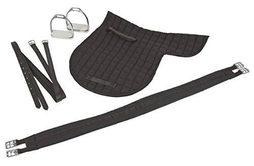 Kerbl Conjunto de Montura Multiusos (Incl. Correa, Manta, estribos, Correas para estribos)